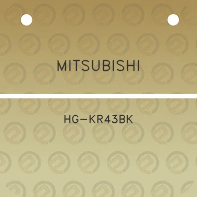 mitsubishi-hg-kr43bk