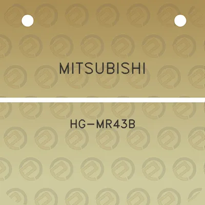 mitsubishi-hg-mr43b