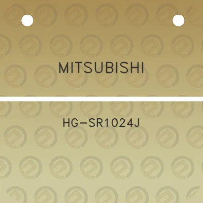 mitsubishi-hg-sr1024j