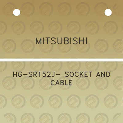 mitsubishi-hg-sr152j-socket-and-cable