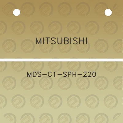 mitsubishi-mds-c1-sph-220