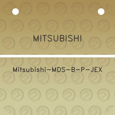 mitsubishi-mitsubishi-mds-b-p-jex