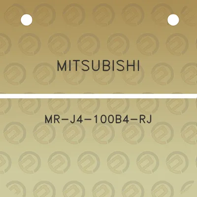 mitsubishi-mr-j4-100b4-rj