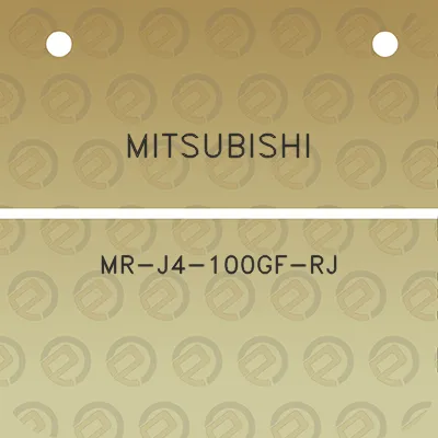 mitsubishi-mr-j4-100gf-rj