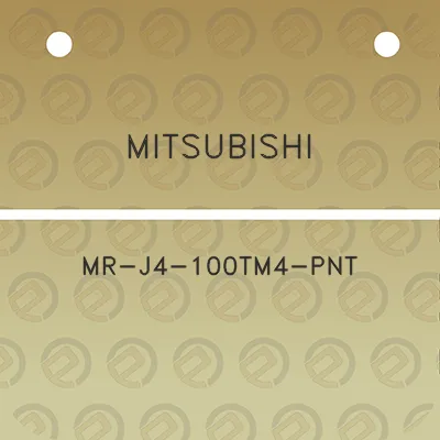 mitsubishi-mr-j4-100tm4-pnt