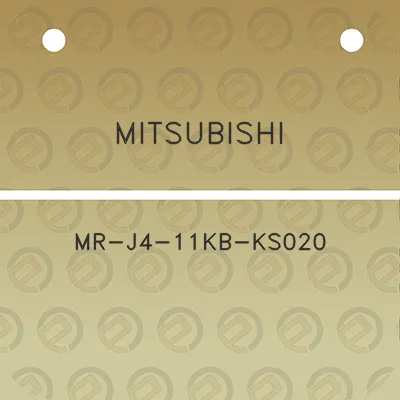 mitsubishi-mr-j4-11kb-ks020