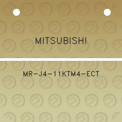 mitsubishi-mr-j4-11ktm4-ect