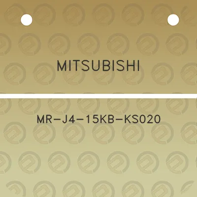 mitsubishi-mr-j4-15kb-ks020