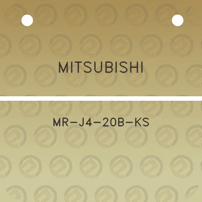 mitsubishi-mr-j4-20b-ks