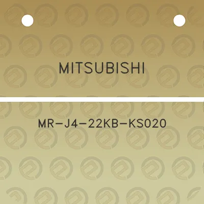 mitsubishi-mr-j4-22kb-ks020