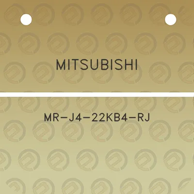 mitsubishi-mr-j4-22kb4-rj