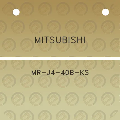 mitsubishi-mr-j4-40b-ks