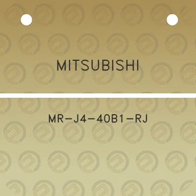 mitsubishi-mr-j4-40b1-rj