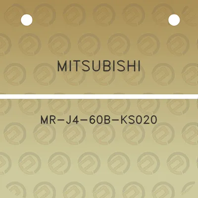 mitsubishi-mr-j4-60b-ks020