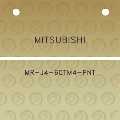 mitsubishi-mr-j4-60tm4-pnt