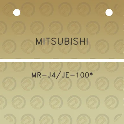 mitsubishi-mr-j4je-100