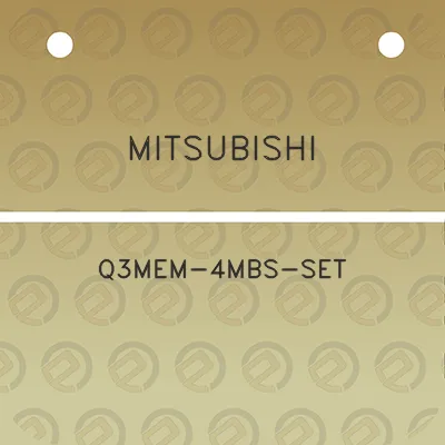 mitsubishi-q3mem-4mbs-set