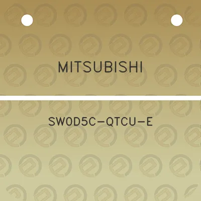 mitsubishi-sw0d5c-qtcu-e