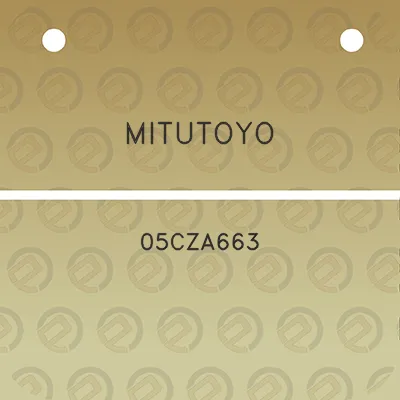 mitutoyo-05cza663