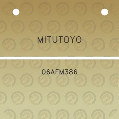 mitutoyo-06afm386