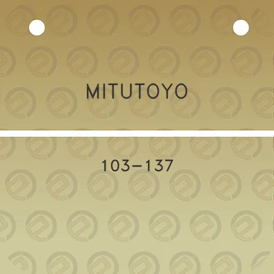 mitutoyo-103-137