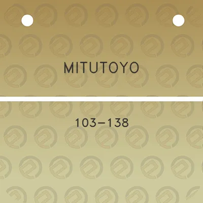 mitutoyo-103-138