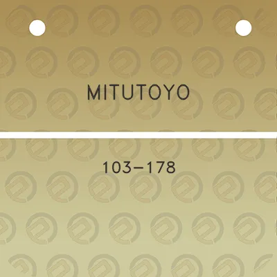 mitutoyo-103-178