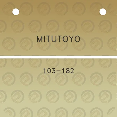 mitutoyo-103-182