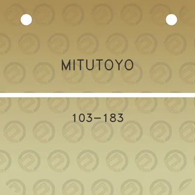 mitutoyo-103-183