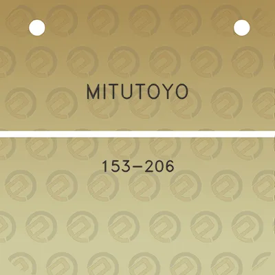 mitutoyo-153-206