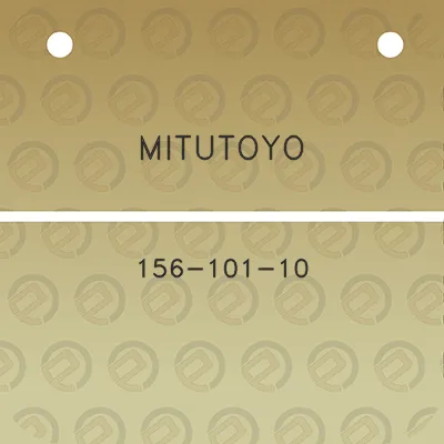 mitutoyo-156-101-10