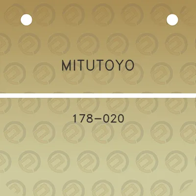 mitutoyo-178-020