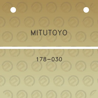 mitutoyo-178-030