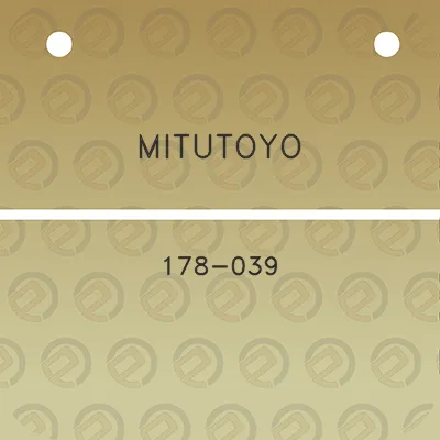 mitutoyo-178-039