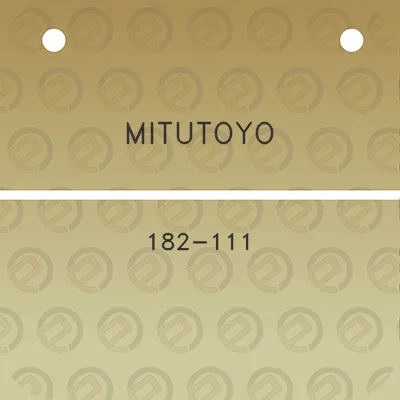 mitutoyo-182-111