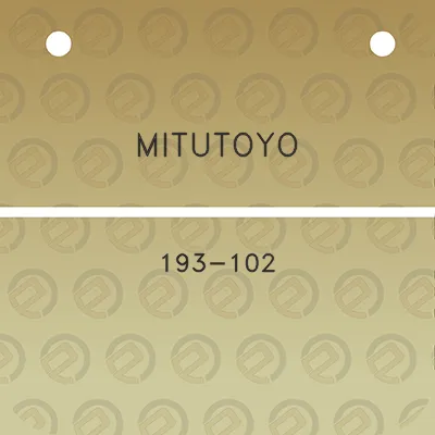 mitutoyo-193-102