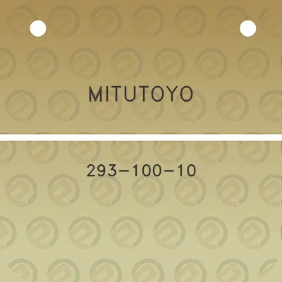 mitutoyo-293-100-10