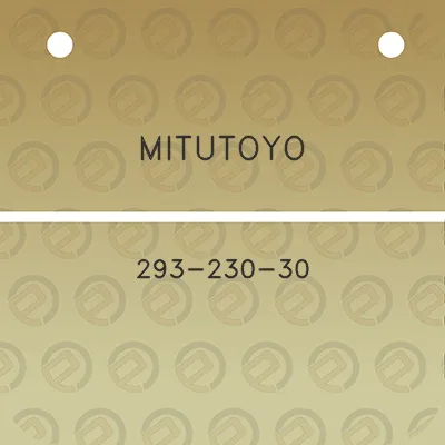 mitutoyo-293-230-30