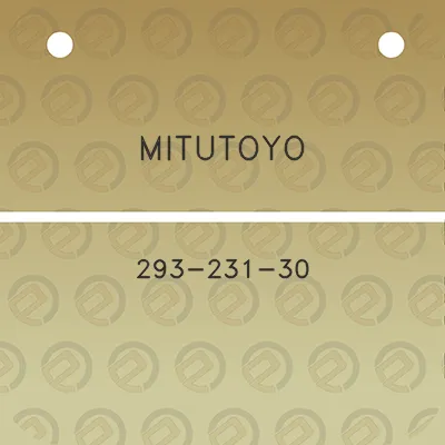 mitutoyo-293-231-30