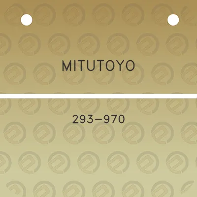 mitutoyo-293-970