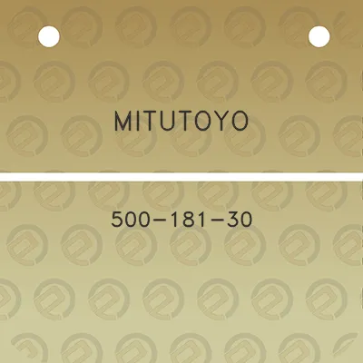 mitutoyo-500-181-30