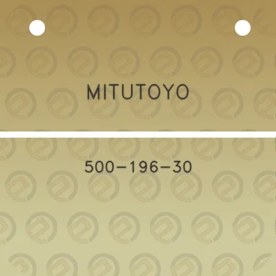 mitutoyo-500-196-30