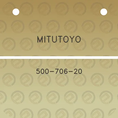 mitutoyo-500-706-20