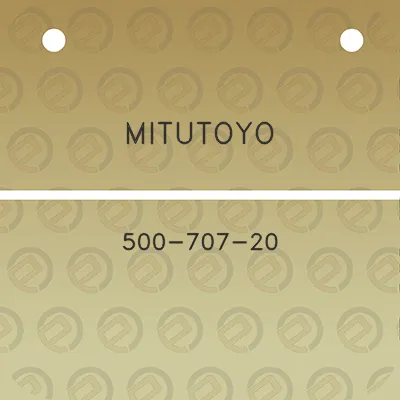 mitutoyo-500-707-20