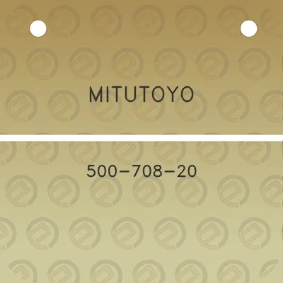 mitutoyo-500-708-20