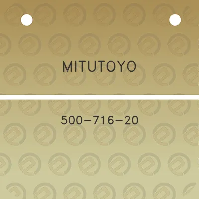 mitutoyo-500-716-20