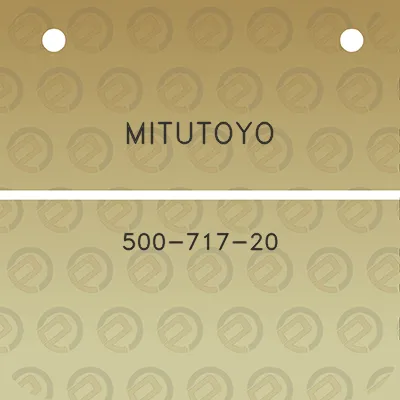 mitutoyo-500-717-20