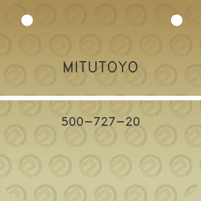 mitutoyo-500-727-20