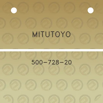 mitutoyo-500-728-20