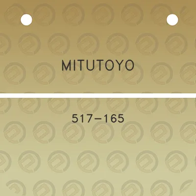 mitutoyo-517-165